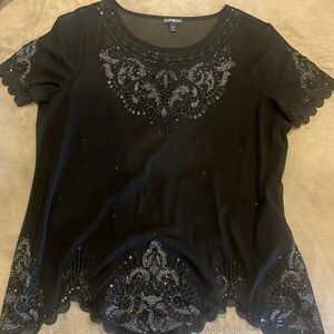 Express black over shirt
